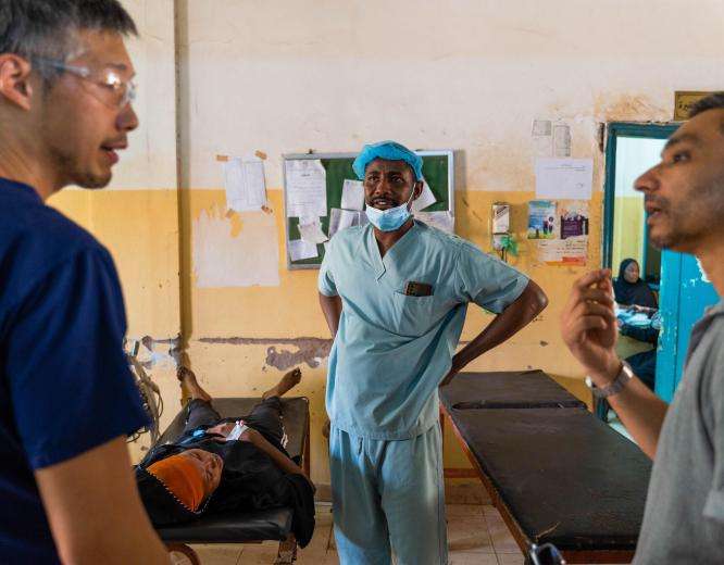 MSF's Emergency Surgical Team at Bashair Hospital in Khartoum, Sudan in 2023.
