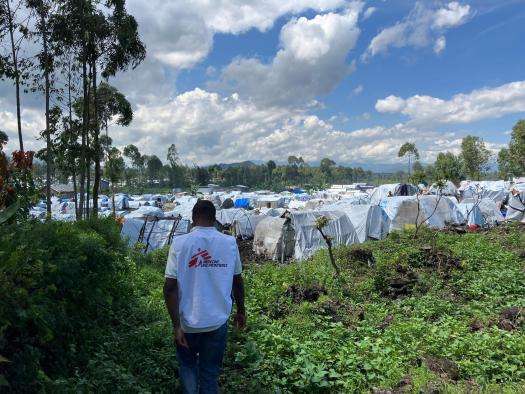 Camps of internally displaced people in and around Goma