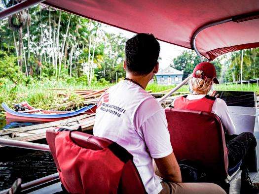 MSF teams travel by boat to reach Amazonian riverside communities in Brazil.