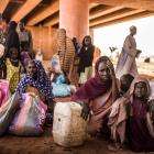 Refugees and returnees from Sudan wait to register with Chadian authorities at the Adré border point before continuing their journey to camps across the region.