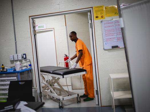 MSF support of burnt patients in September explosion