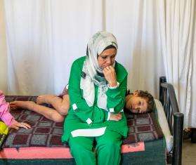 Gazan patients in MSF hospital in Amman