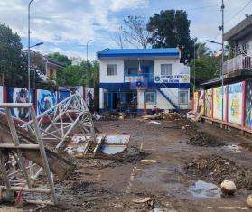 Damage caused by Tropical Storm Trami in the Philippines. 