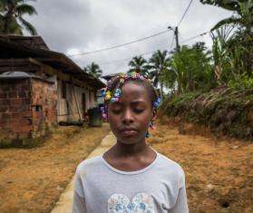 A young girl in Chachajo, Alto Baudó, Colombia.