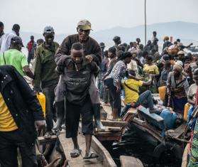 People fleeing the conflict in North and South Kivu