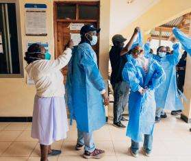 MSF teams work with Ministry of Health staff to address a Marburg virus outbreak in Tanzania.