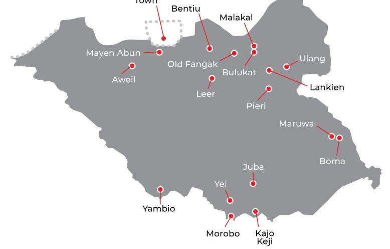 South Sudan IAR map 2024