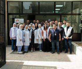 MSF team open the Daraya ER in Syria. 