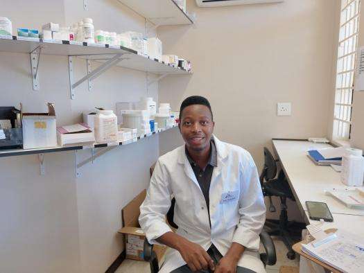 Mbongeni Kina Dlamini, pharmacist in Eswatini. 