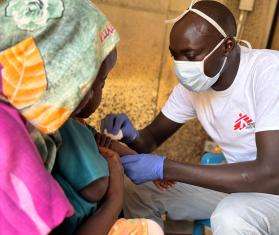 Measles out break in Rokero, Central Darfur. Sudan
