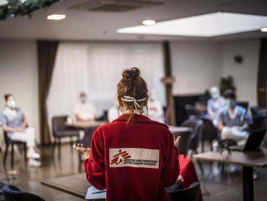 MSF Mobile Team in retiry home in Brussels