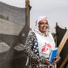 Fatime Djeffal, mental health counsellor in Adré, Chad.